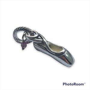 Brighton “Dance” ballet slipper charm